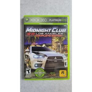 Midnight Club Los Angeles Complete Edition Xbox 360 Tested & Working